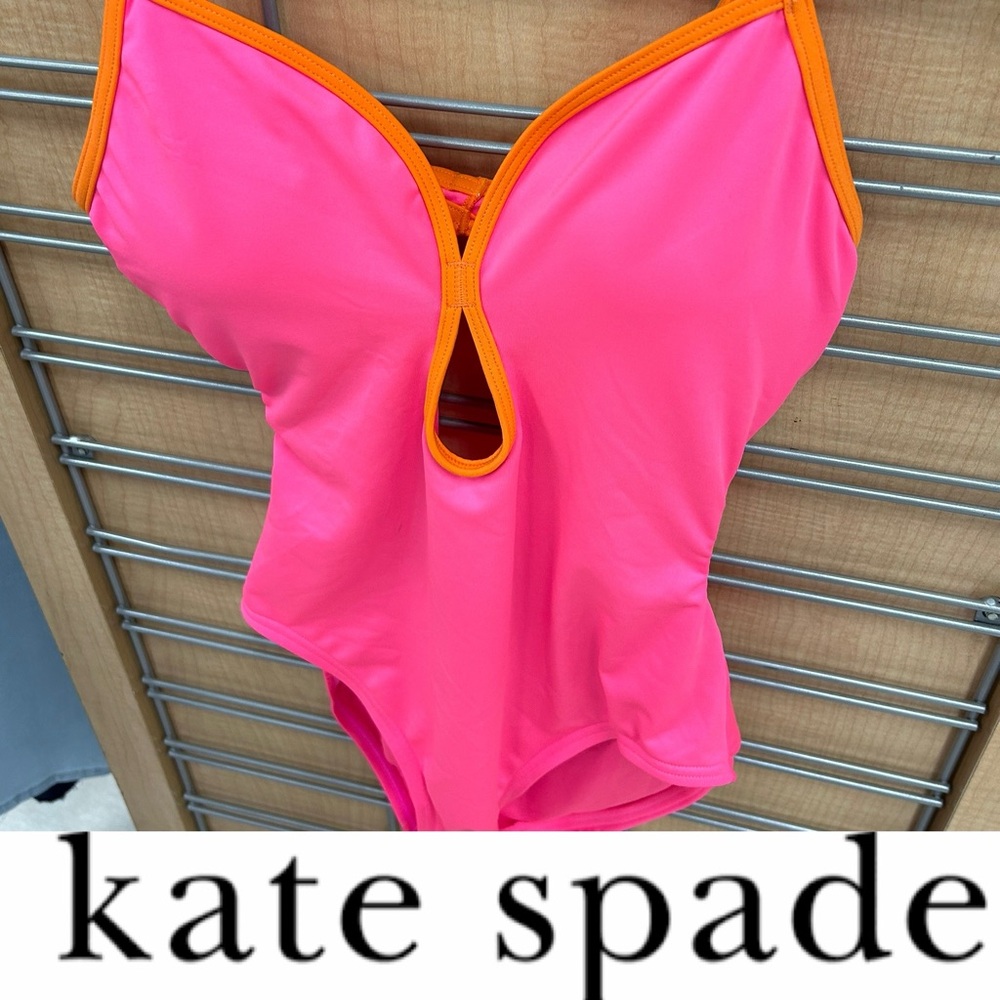 Gorgeous, Kate Spade keyhole radiant pink bathing suit🩷 NWT